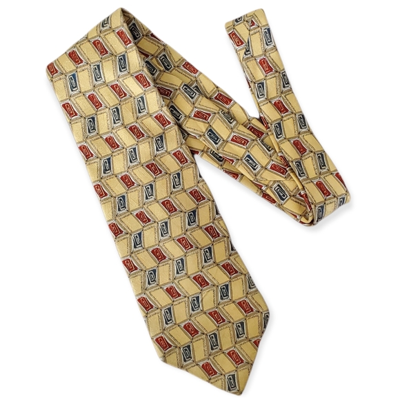 Halston Heritage Other - Vintage 70's HALSTON Gold Silk Tie